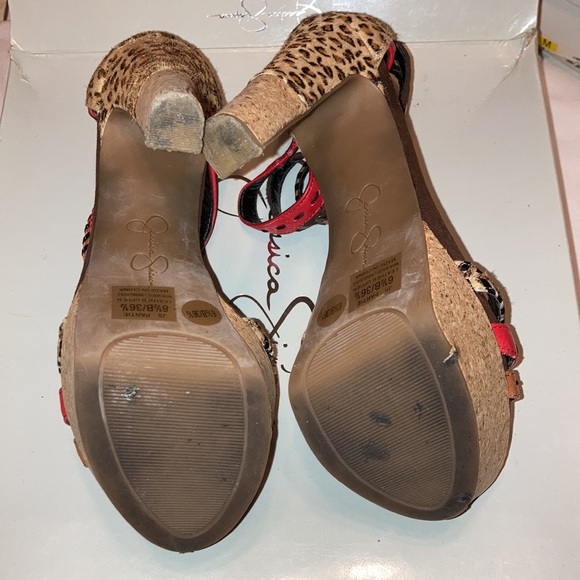 Multicolored Sandal Pumps - Picture 7 of 13